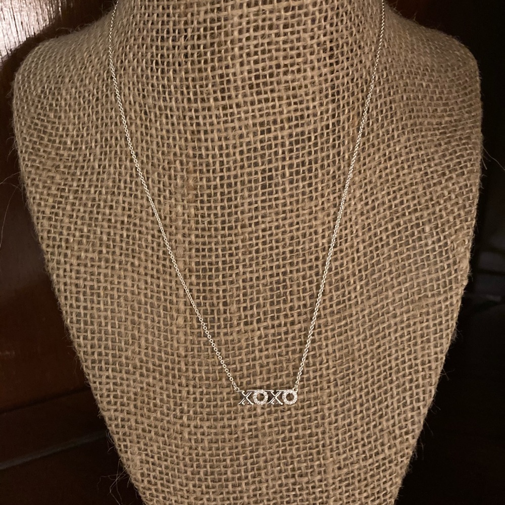 Stella & Dot Silver XO earrings